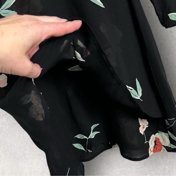 Reformation Sonoma Dress Ornament Floral Print Lace Cut Out Sz 2 Petite 2P Boho - Picture 9 of 12